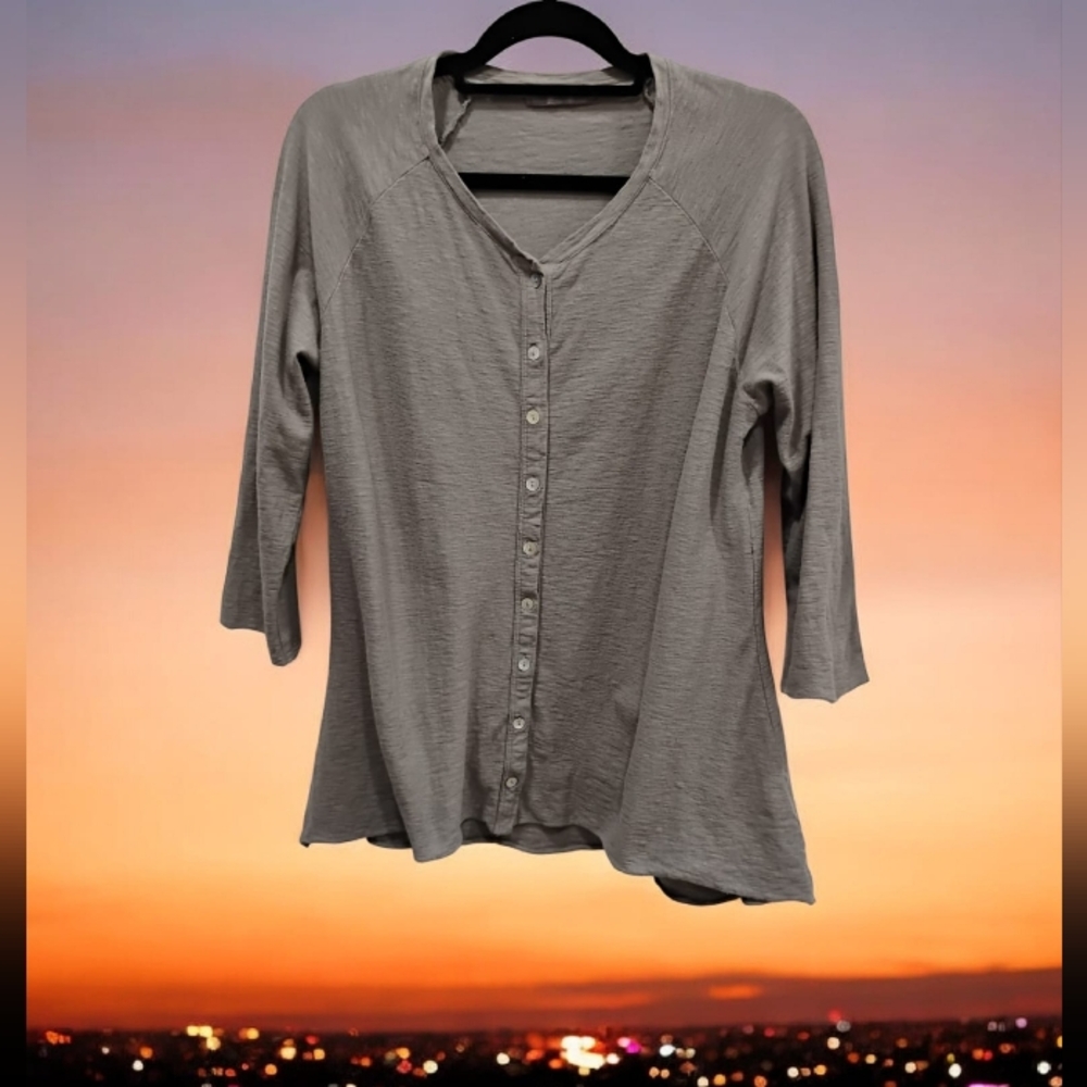 ✨Cut Loose V-neck Button-Down Cotton